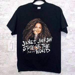 Vintage style Janet jackson world tour shirt circa 2017